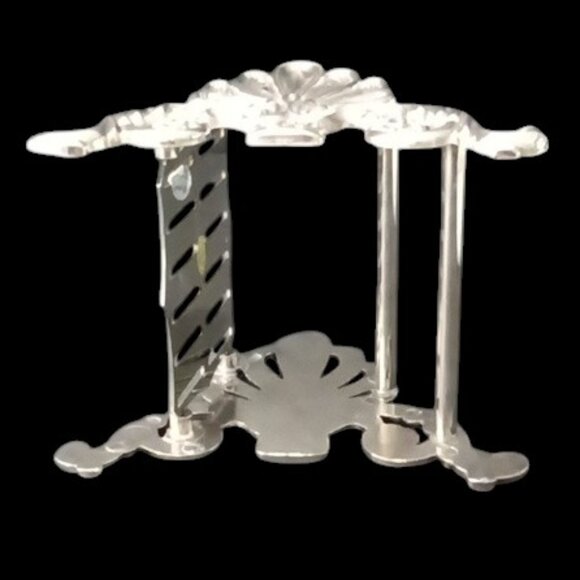 Vintage "Elegance" Buffet Silver Plate Knife Rest Caddy Silverware Holder - Picture 5 of 7